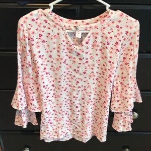 Justice Girls Ruffle-sleeve Top